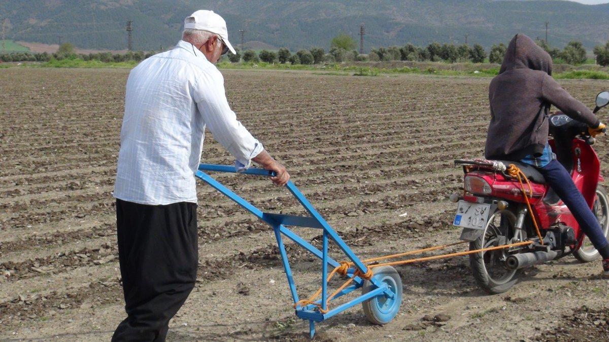 Antepli çiftçi, bulduğu yöntemle mazot maliyetini düşürüyor