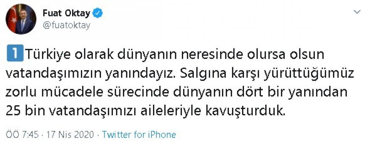 Yurt dışından 25 bin Türk vatandaşı daha getirilecek