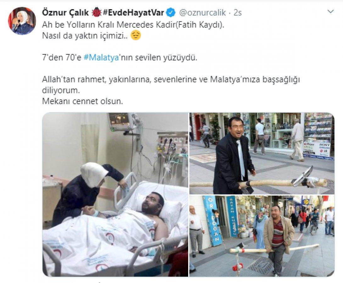 Malatya'nın sevilen ismi Mercedes Kadir yaşamını yitirdi