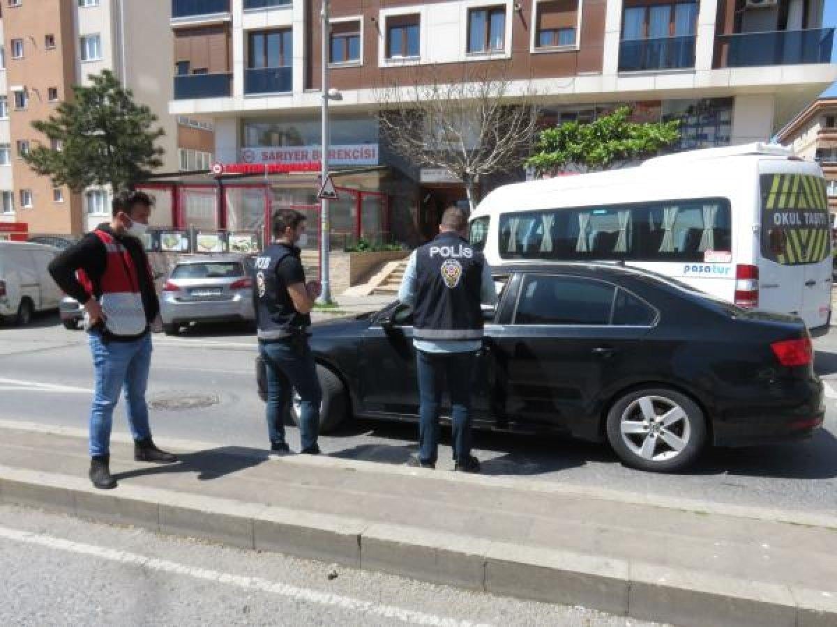 Ataşehir'de yasağı ihlal eden sürücüye para cezası
