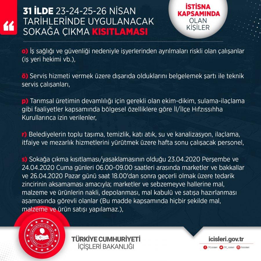 Sokağa çıkma yasağı öncesi bakkal ve marketlere düzenleme