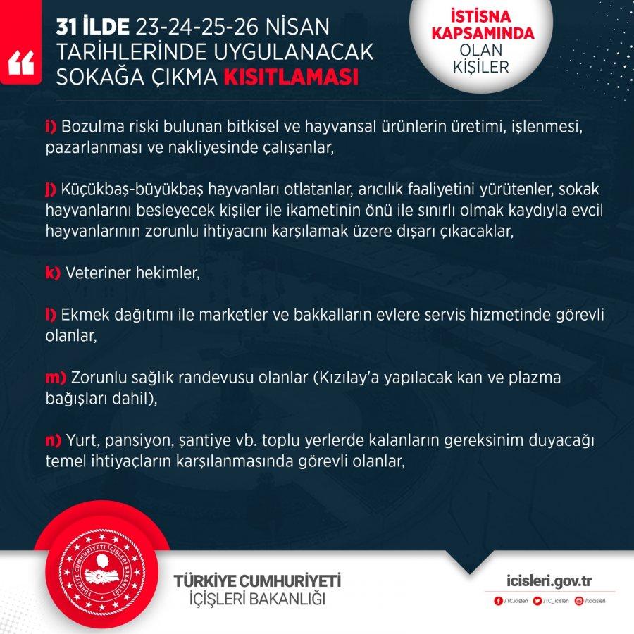 Sokağa çıkma yasağı öncesi bakkal ve marketlere düzenleme