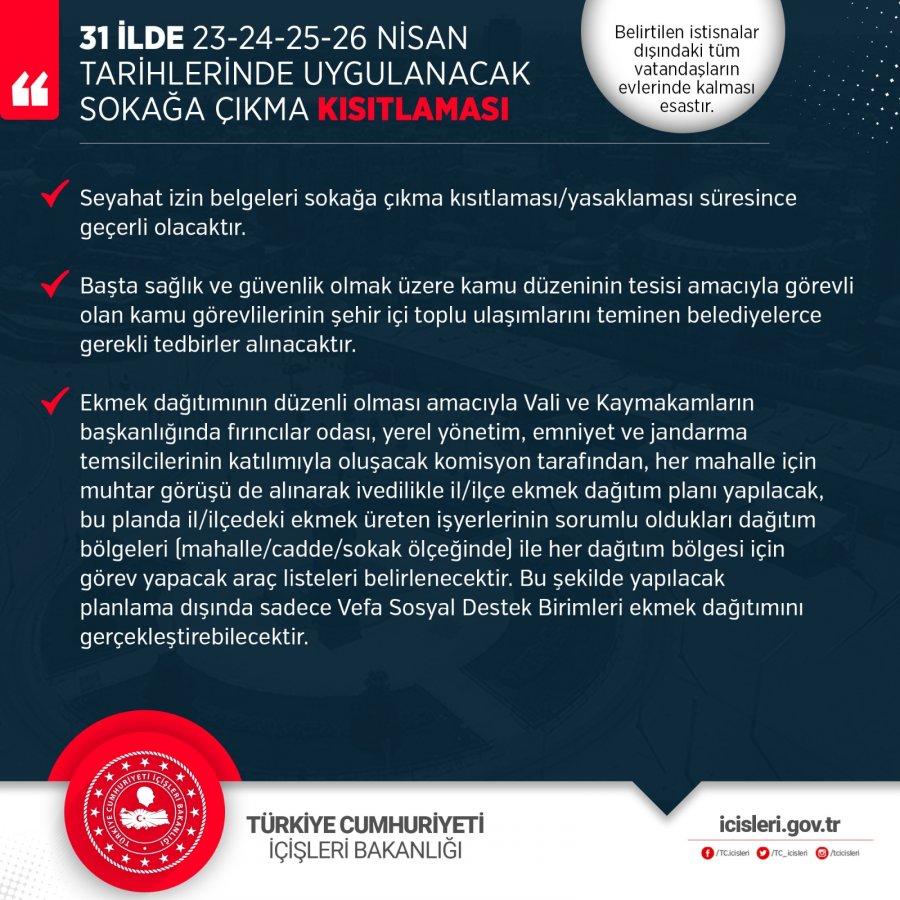 Sokağa çıkma yasağı öncesi bakkal ve marketlere düzenleme