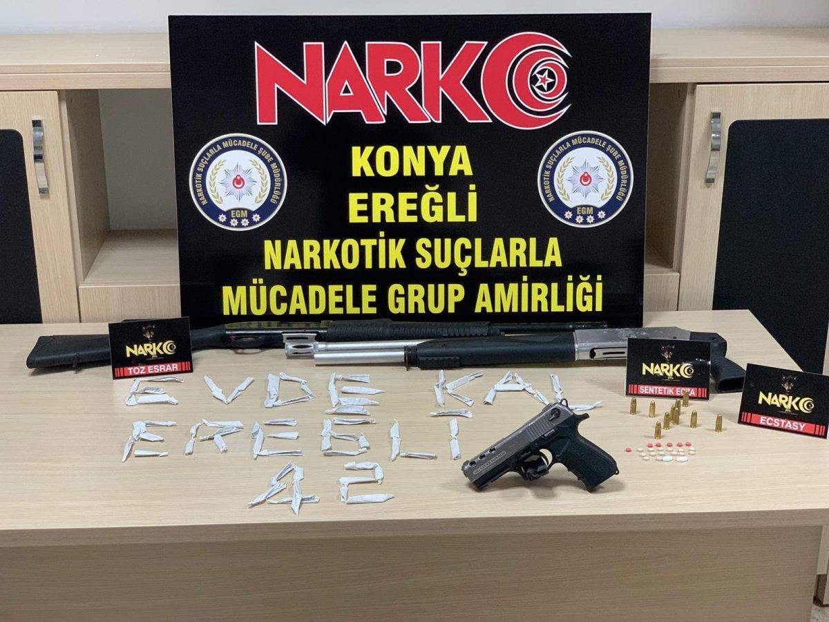 Konya’da uyuşturucu satıcılarına operasyon: 5 tutuklama