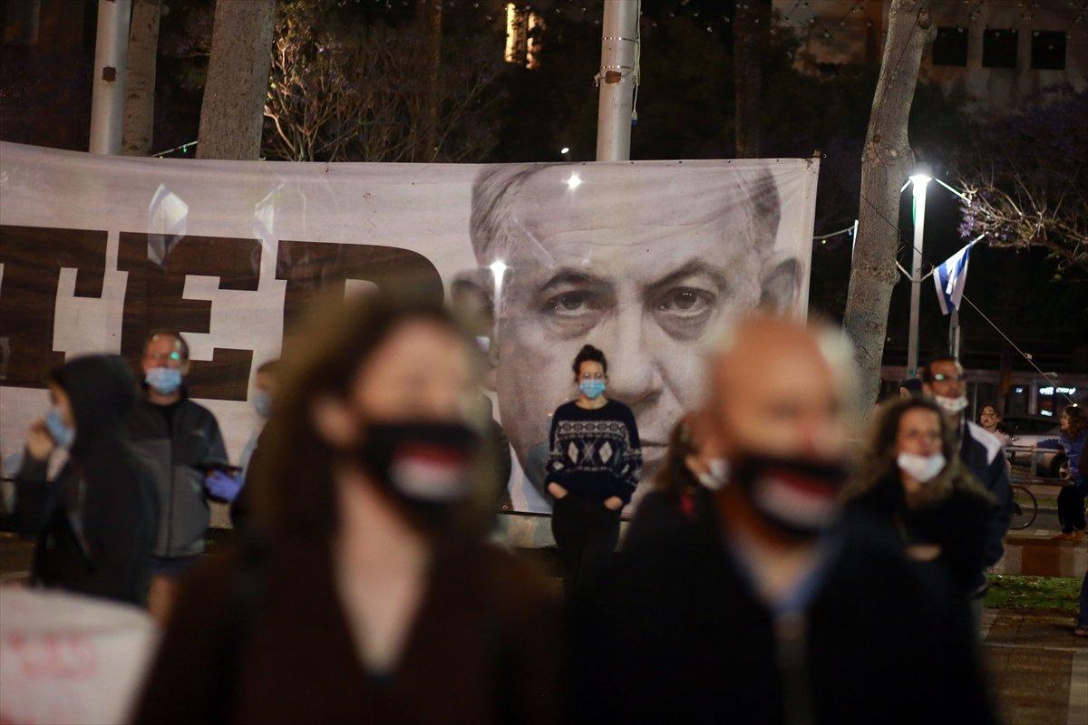 İsrail'de Netanyahu protestosu