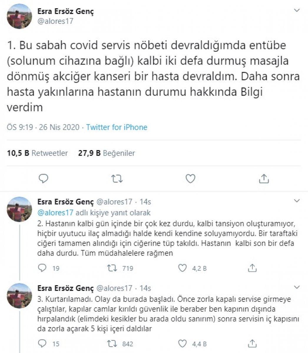 Trabzon'da hasta yakınları, kadın doktora saldırdı