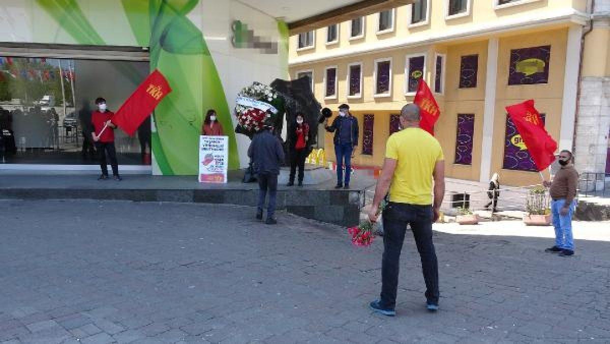 İstanbul'da sosyal mesafeli 1 Mayıs anması