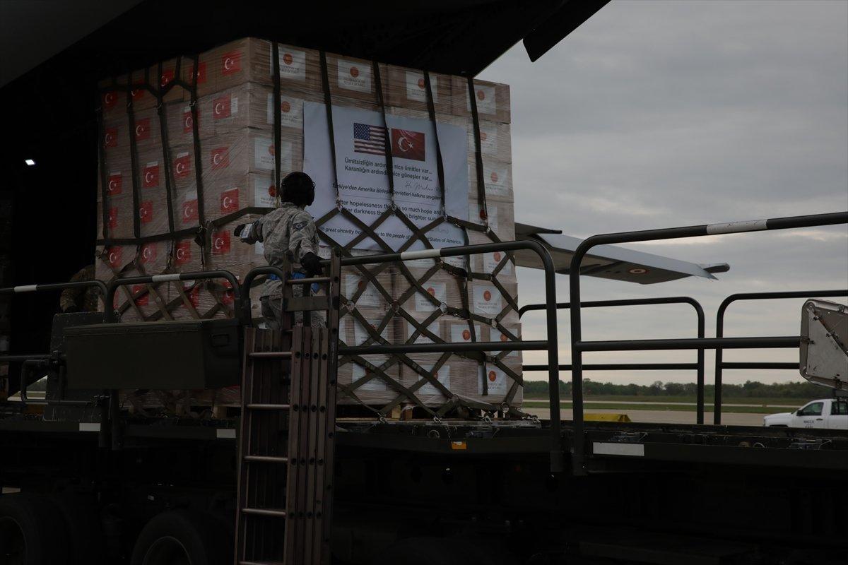 Türkiye'nin ABD'ye gönderdiği tıbbi yardımlar ulaştı