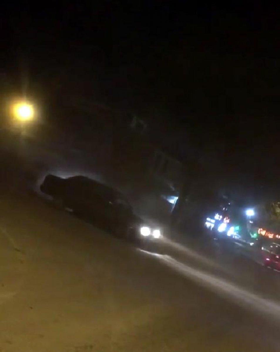 Ankara'da drift yapan iki sürücü kameraya yakalandı