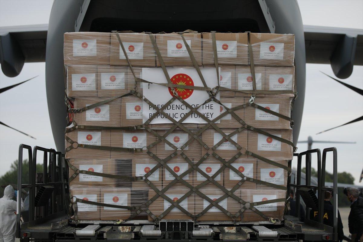 Türkiye'nin ABD'ye gönderdiği tıbbi yardımlar ulaştı