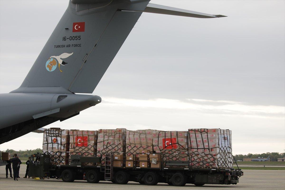 Türkiye'nin ABD'ye gönderdiği tıbbi yardımlar ulaştı