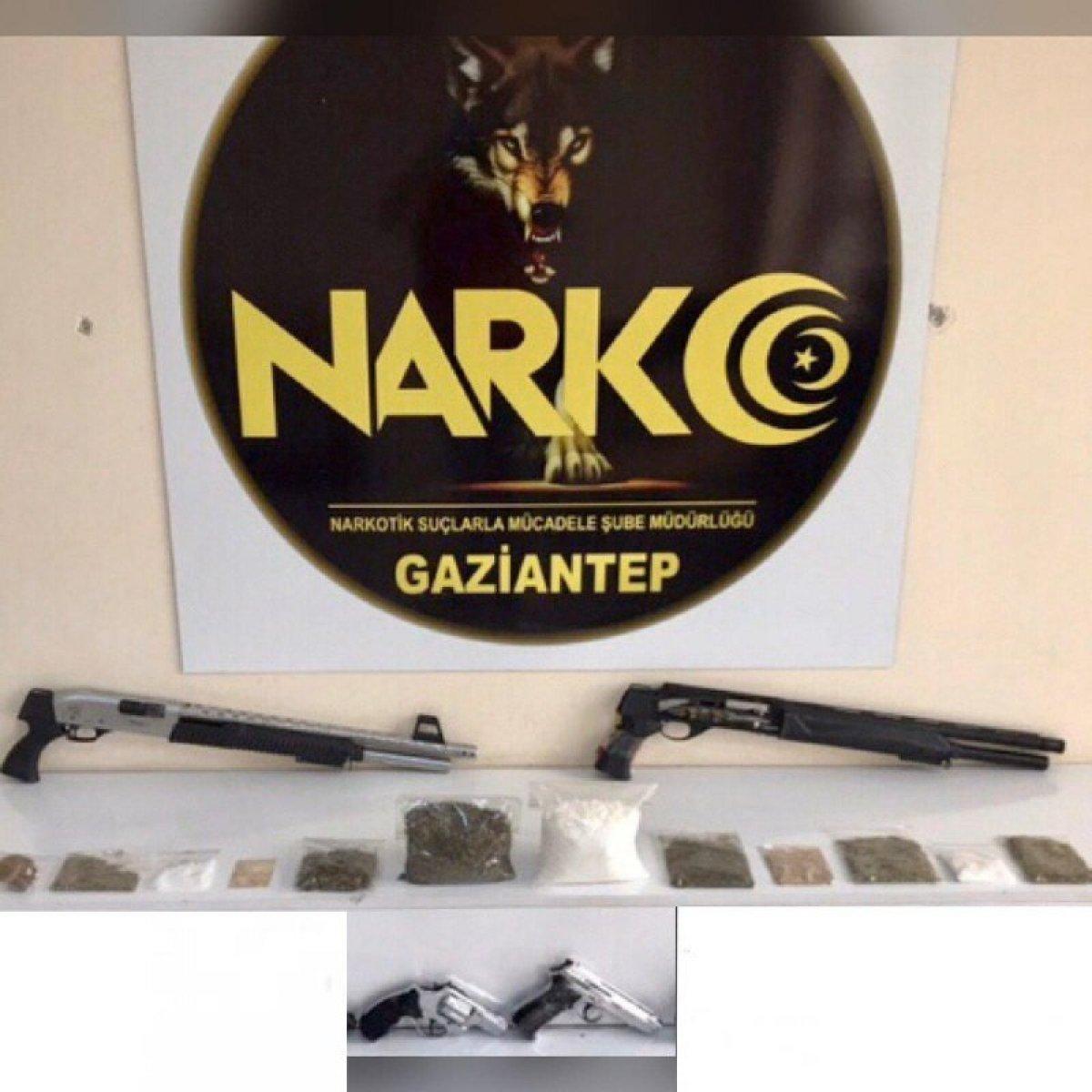 G.Antep'te eş zamanlı uyuşturucu operasyonunda 14 gözaltı