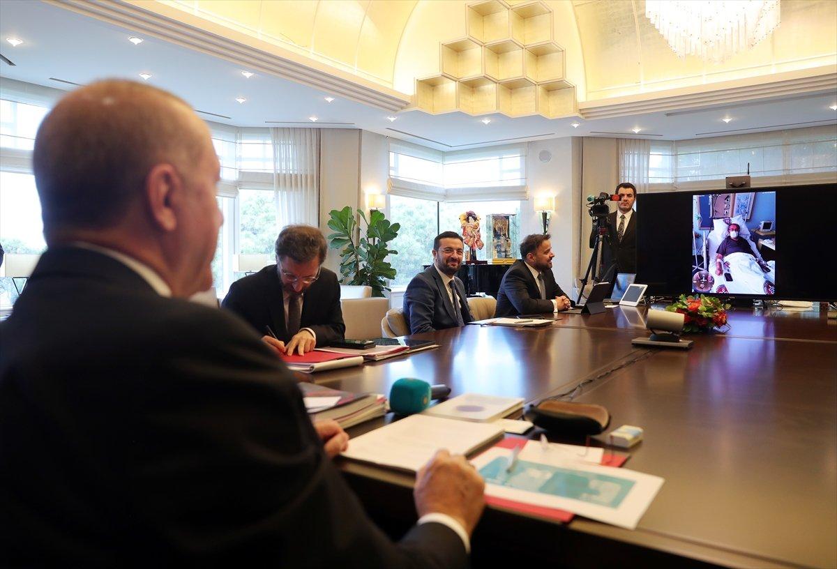 Cumhurbaşkanı Erdoğan, Cerrahpaşa'ya bağlandı