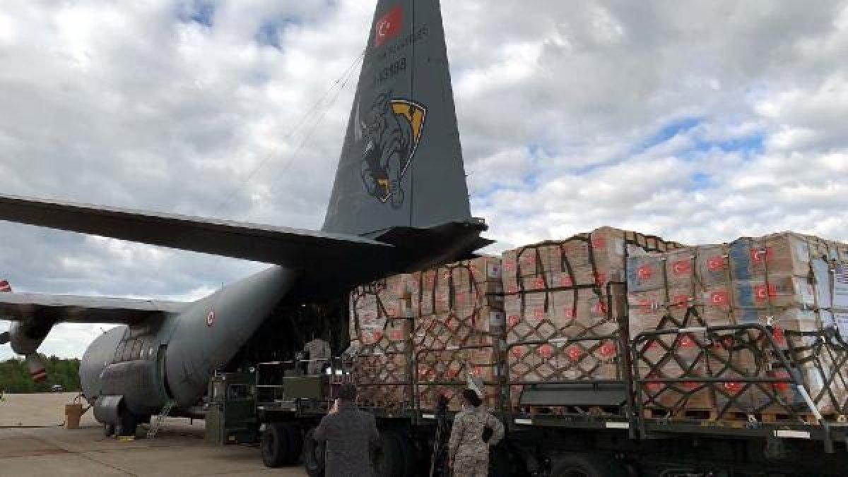 Türkiye'nin gönderdiği ikinci yardım uçağı ABD'ye ulaştı