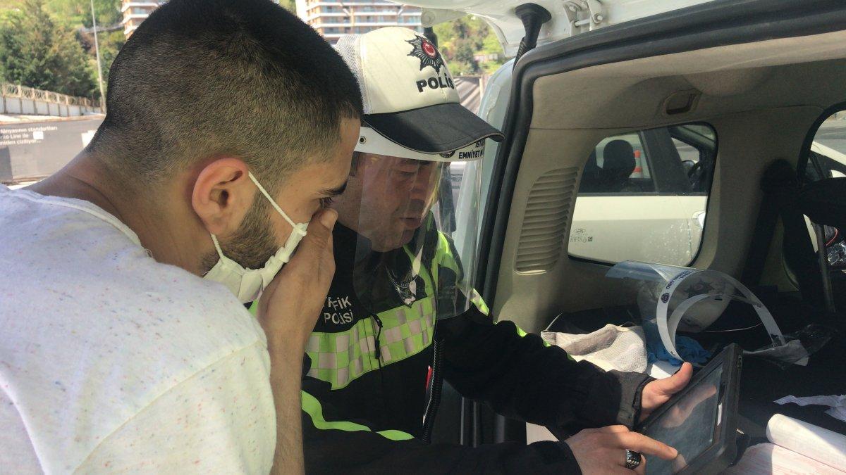 Sokağa çıkma yasağını delen gençten polise şaşırtan istek