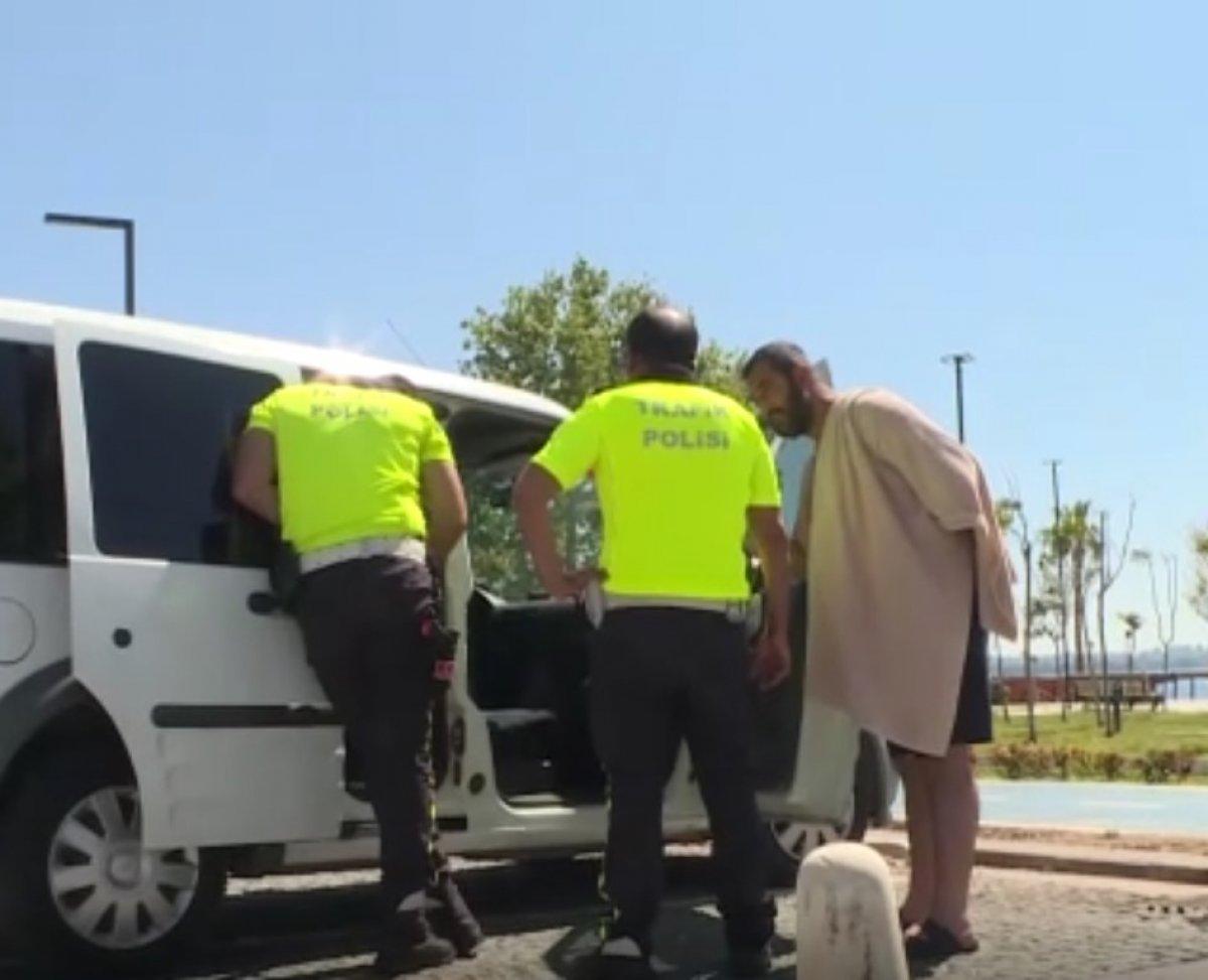 Konyaaltı sahilini boş görünce dayanamadı, cezayı yedi