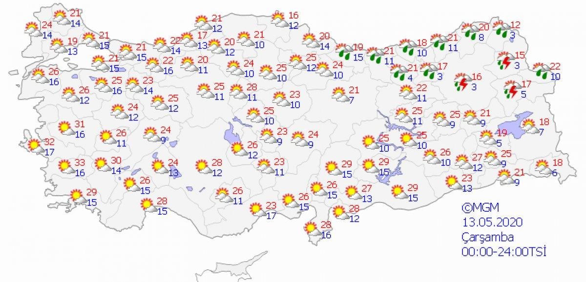 Meteoroloji Genel Müdürlüğü, ‘yaz geliyor’ dedi