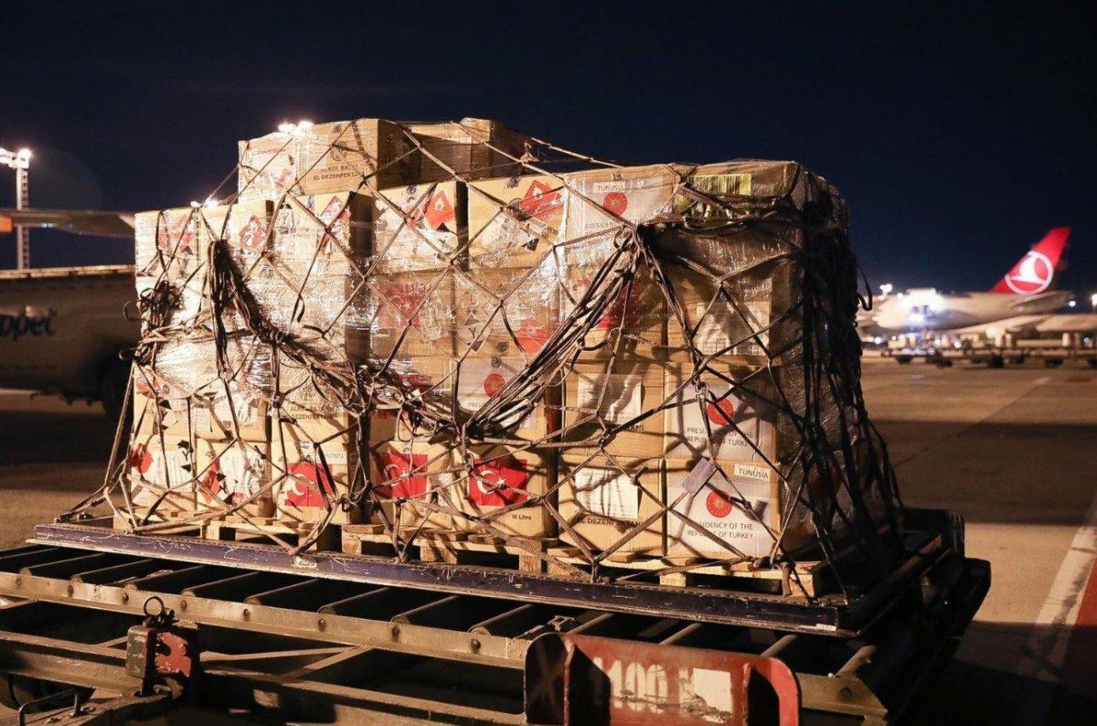 Türkiye'den Tunus'a tıbbi malzeme yardımı