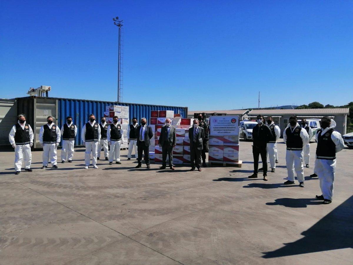 İzmir’de rekor operasyon: 37 milyon makaron ele geçirildi