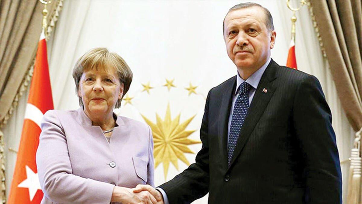 Cumhurbaşkanı Erdoğan, Angela Merkel'le görüştü