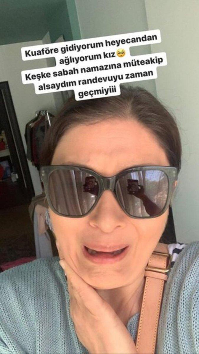 Nurgül Yeşilçay, 4 saat kuaförde kaldı