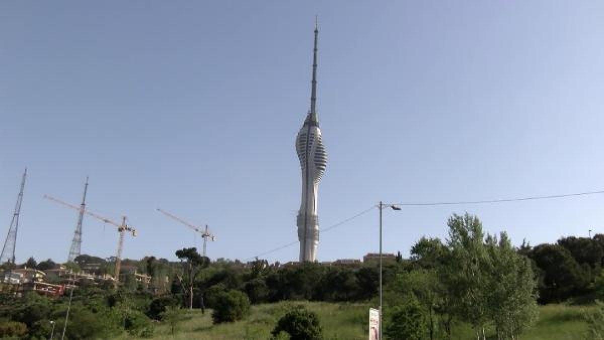 Çamlıca Kulesi'nde yangın çıktı