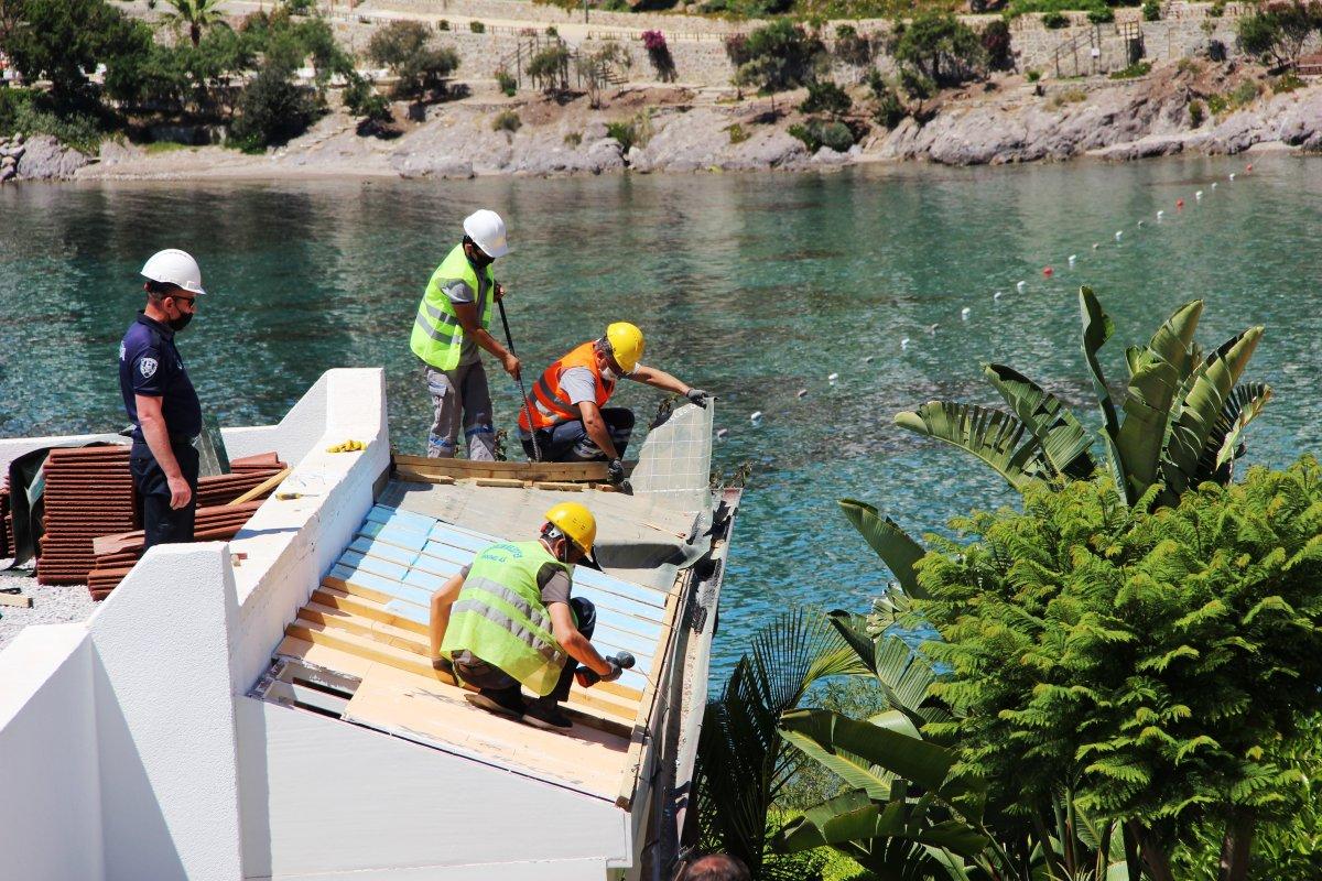 Yılmaz Özdil'in villasında yıkım durduruldu