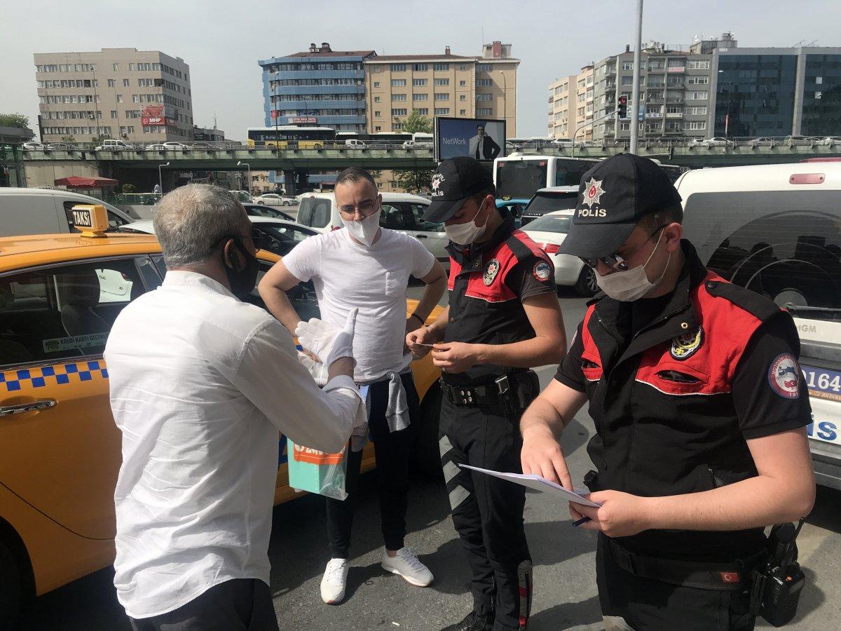 Polisten taksiciye korona cevabı: Bu virüs boşluğa gelmez