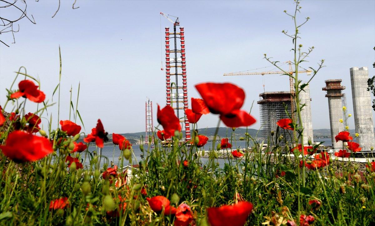 1915 Çanakkale Köprüsü'ndeki çalışmalarda son durum