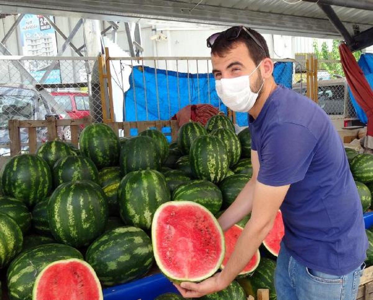 Bolu'da karpuz satıcısından örnek uygulama