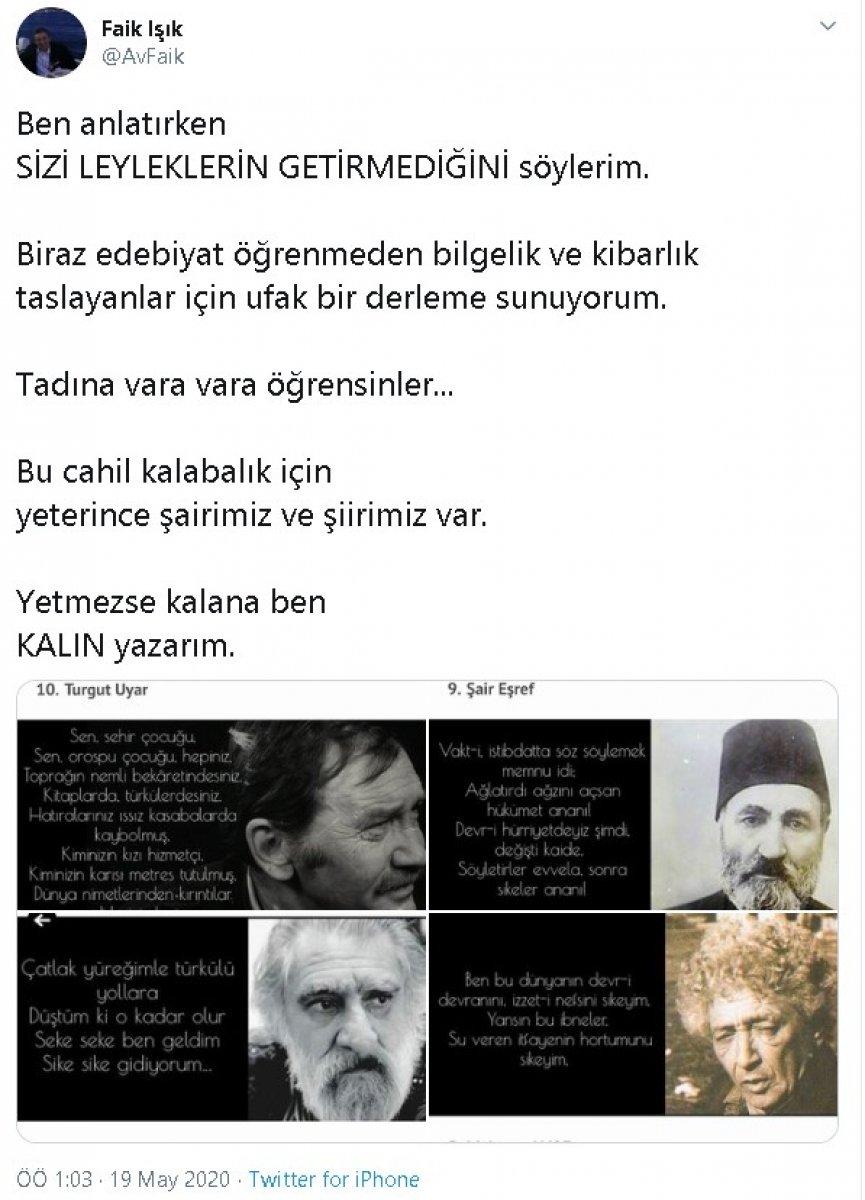 Hukukçu Faik Işık canlı yayında küfür etti