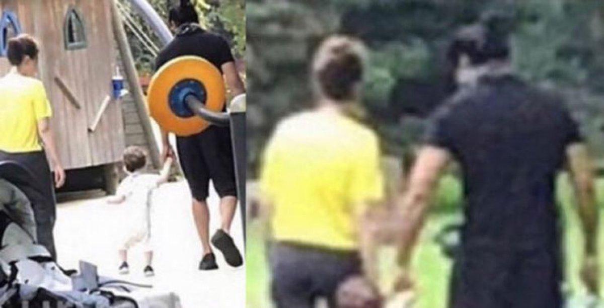 Burak Özçivit-Fahriye Evcen çifti, Karan'ı parka götürdü