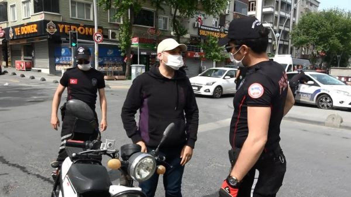 Sultangazi'de polis memurunun üzerine yürüyen sürücü