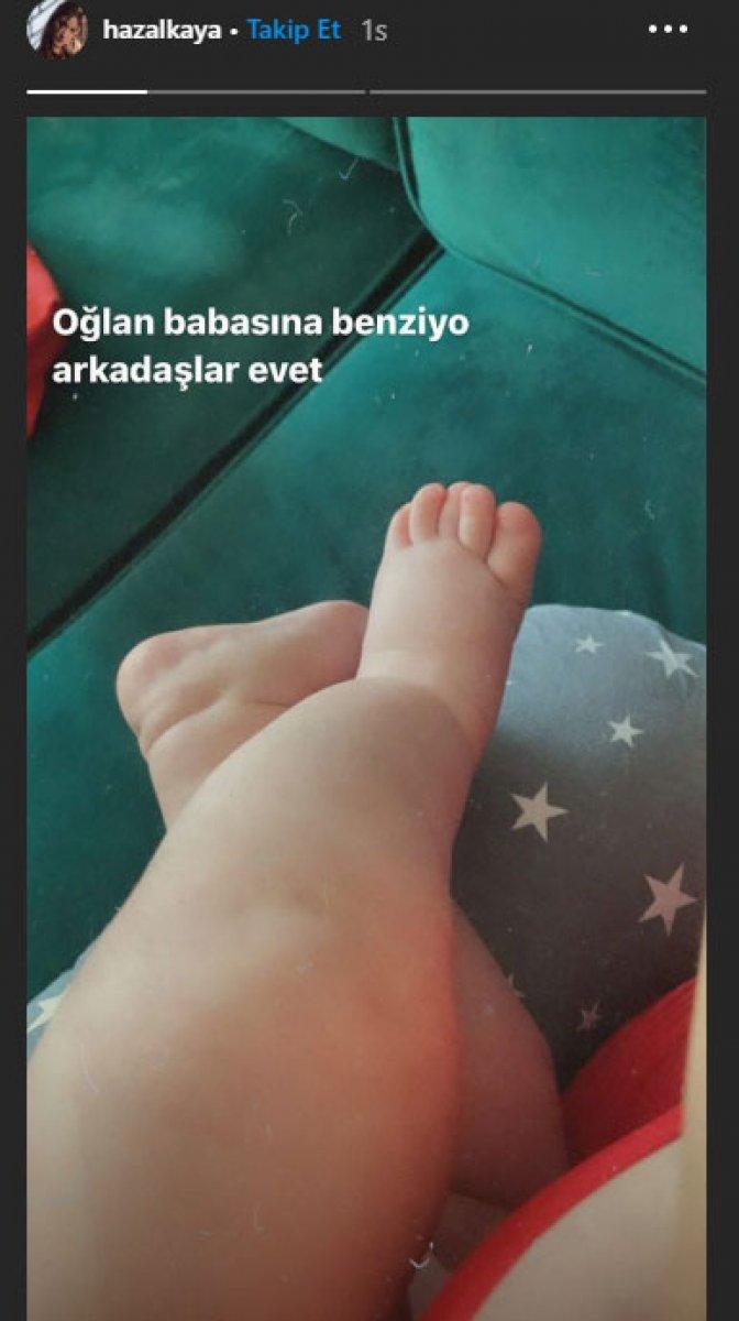 Hazal Kaya: Oğlum babasına benziyor arkadaşlar