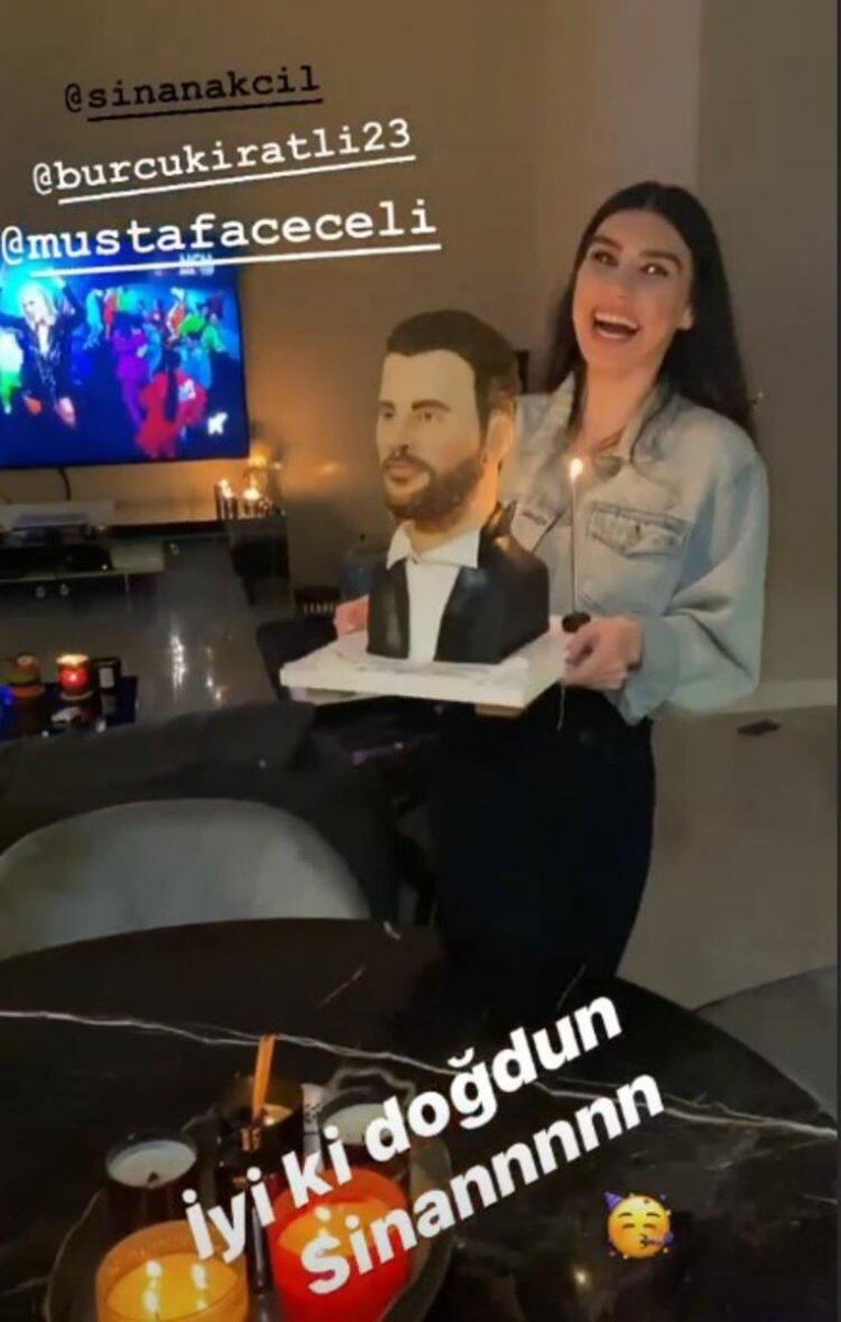 Sinan Akçıl'ın doğum günü pastası olay oldu