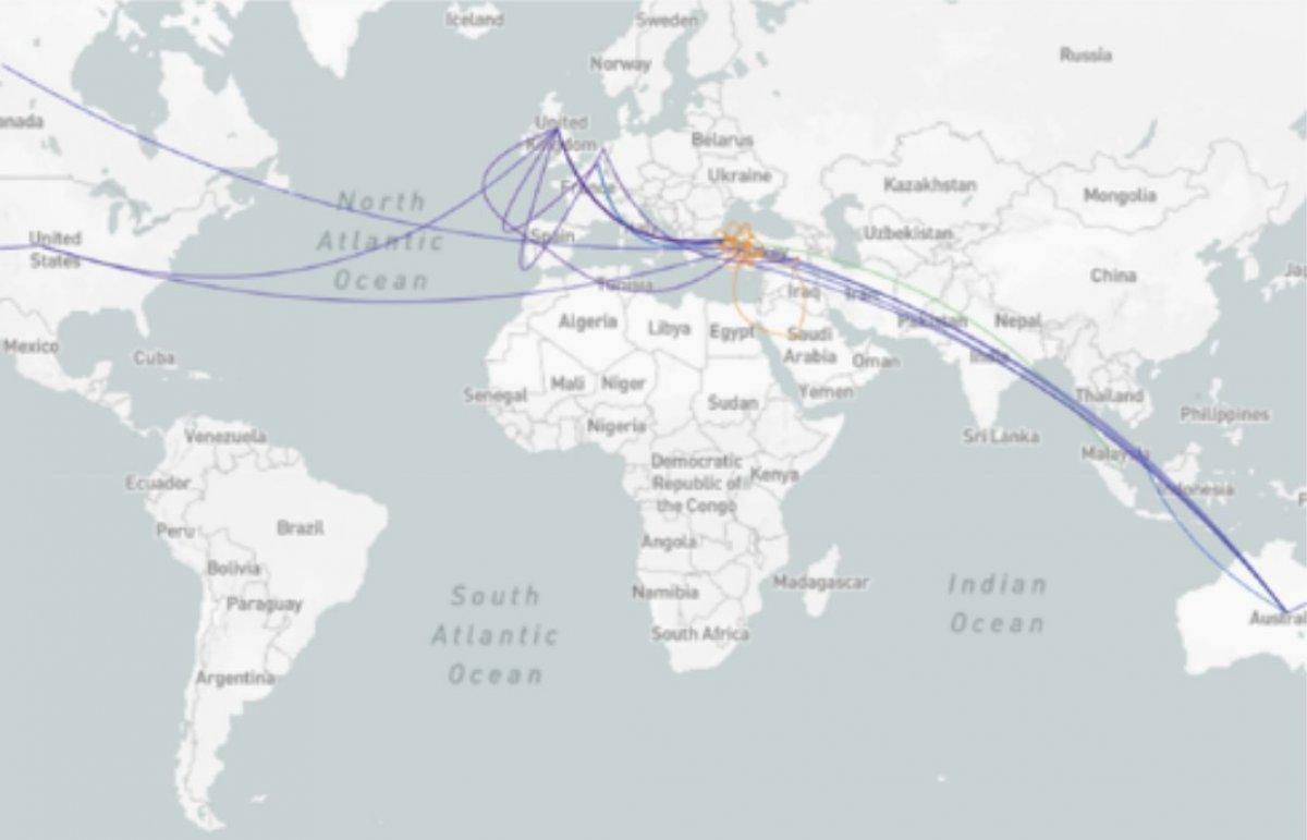 Koronavirüs Türkiye'ye ilk olarak ABD'den geldi
