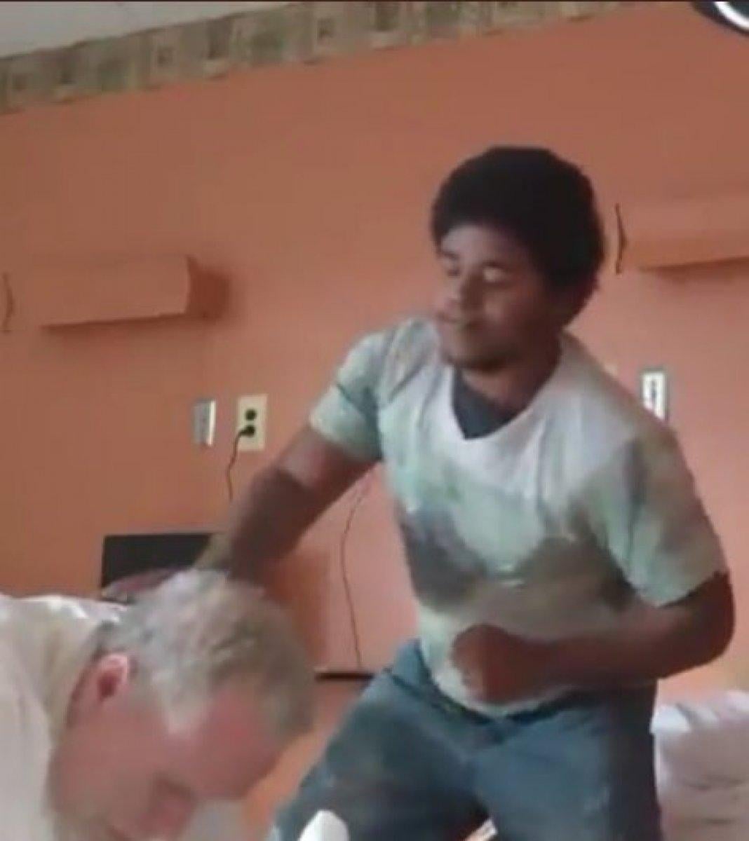 Amerika'da yaşlı bakımevinde şiddet kamerada