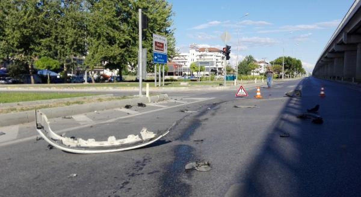 Antalya'da kazaya karışan sürücü cezadan kurtulamadı