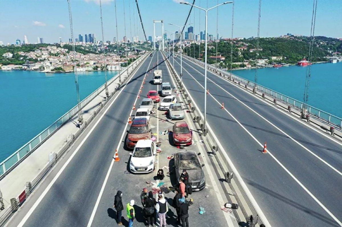 15 Temmuz Şehitler Köprüsü'ne film seti kuruldu