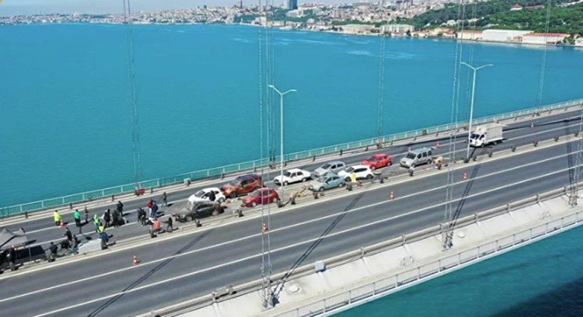 15 Temmuz Şehitler Köprüsü'ne film seti kuruldu