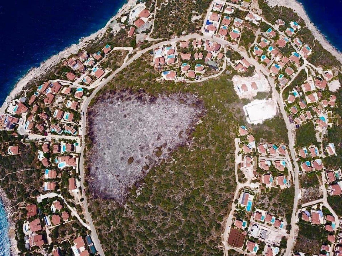 Antalya Kaş'ta şüpheli orman yangını