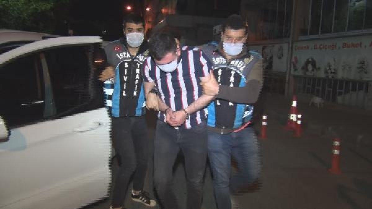 Bayrampaşa'da alkollü sürücü polise çarptı