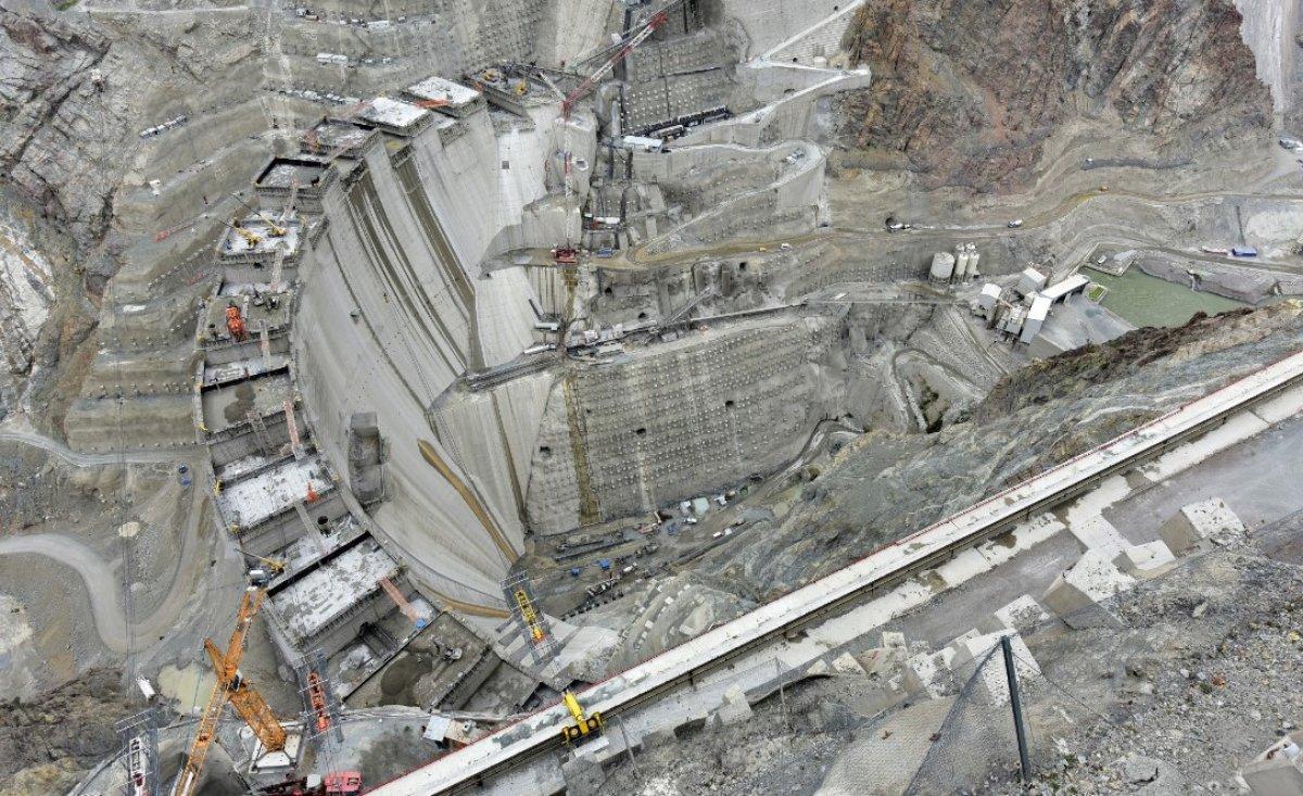 DSİ paylaştı: Yusufeli Barajı 205 metreye ulaştı