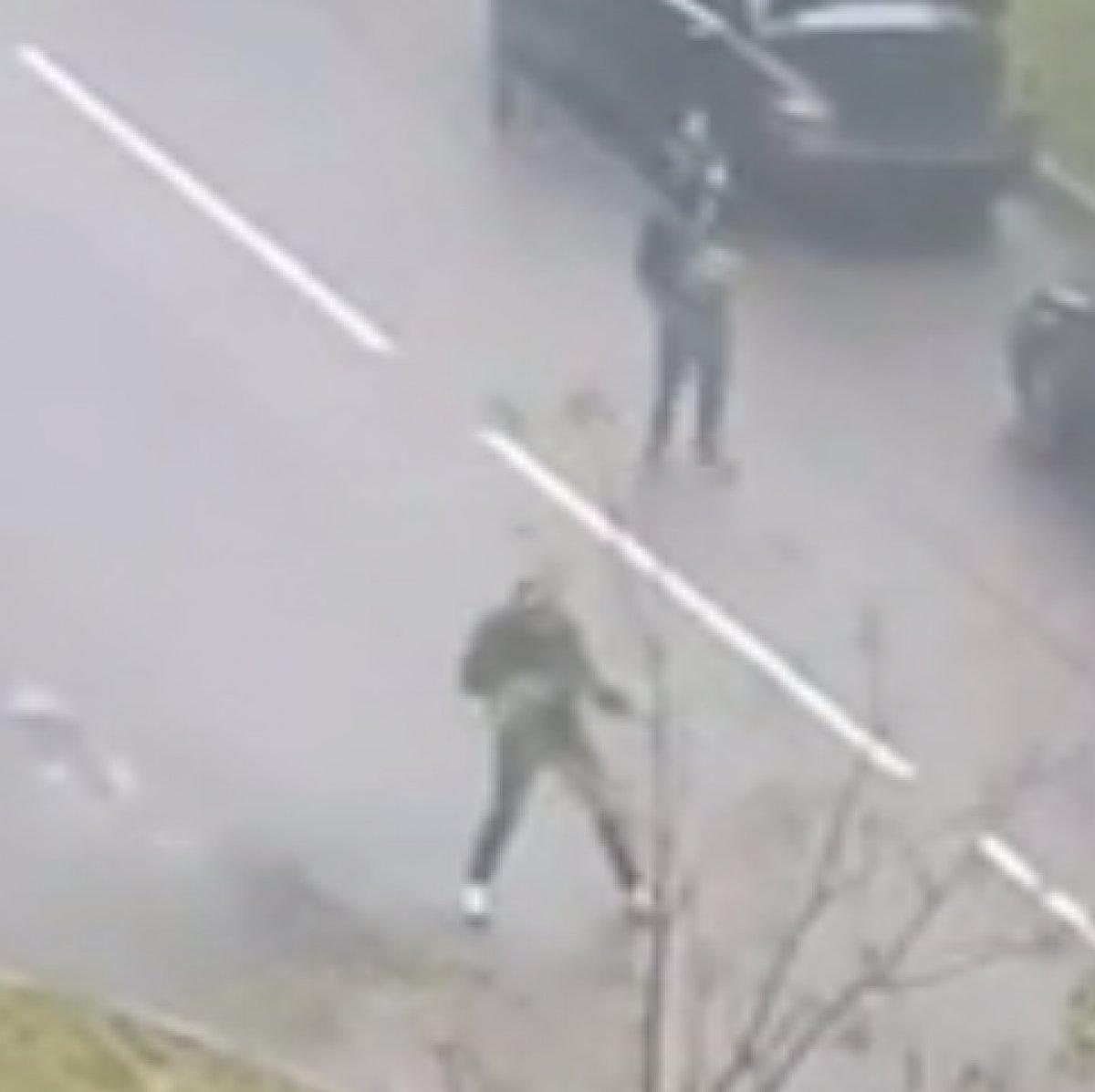 Ukrayna'da otobüs işletmecileri sokak ortasında çatıştı