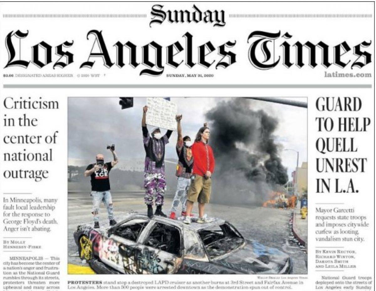 ABD basınının tek gündemi şiddetli protestolar