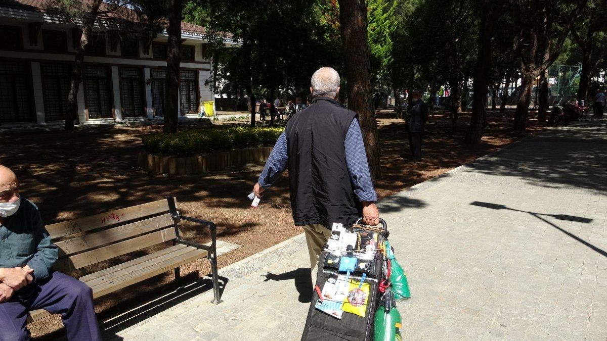 Sokağa çıkma iznini çalışarak geçirdi