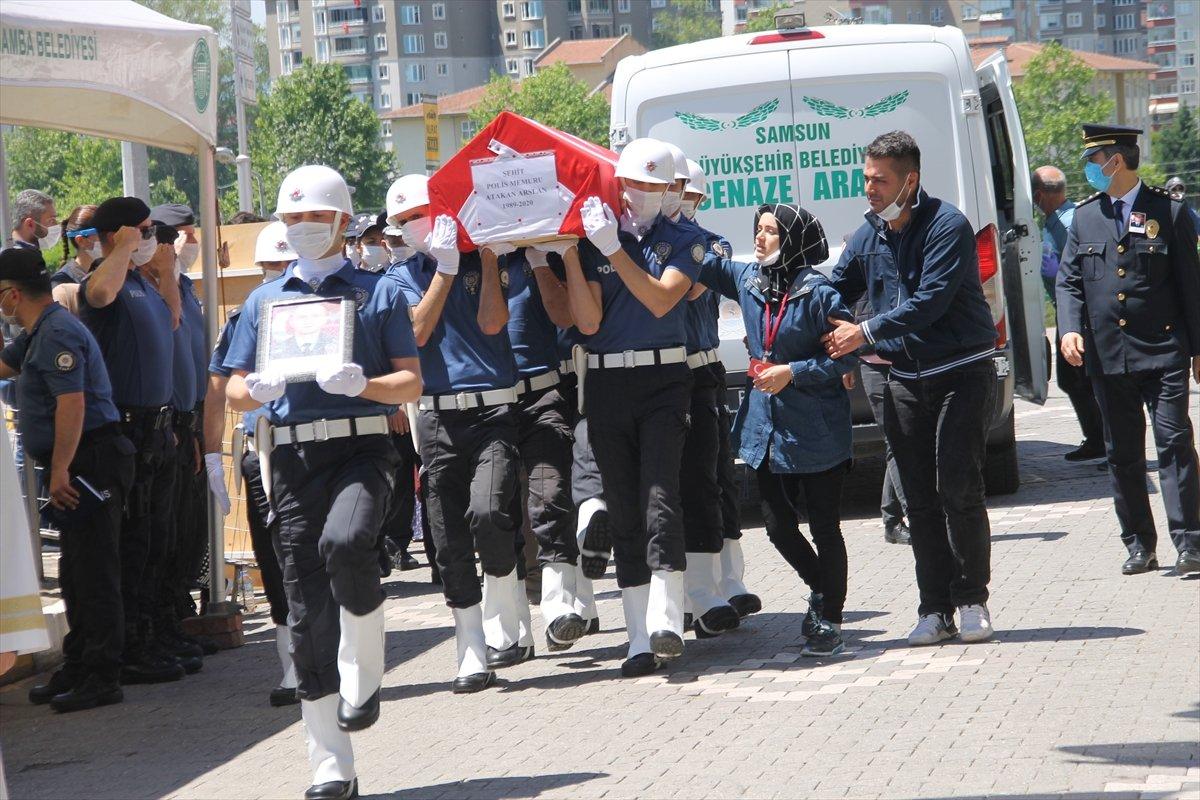 Şehit polis memuru Samsun'da son yolculuğuna uğurlandı