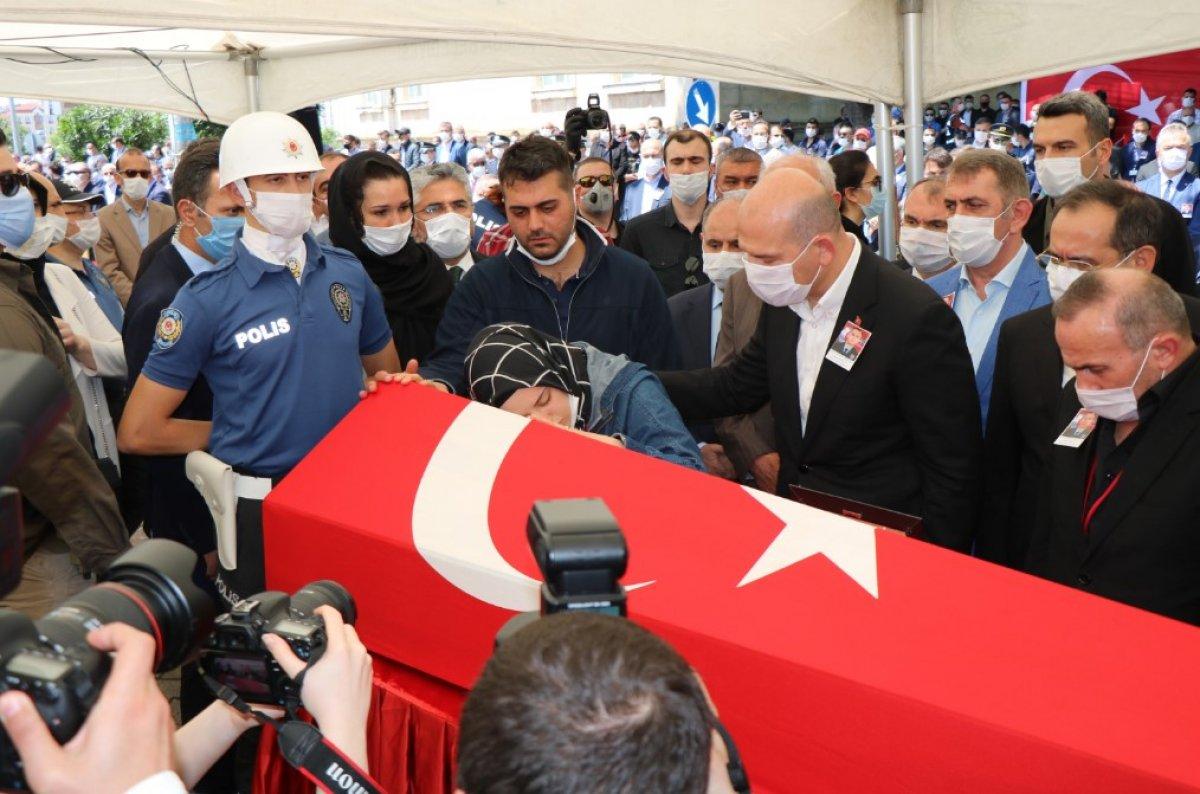 Şehit polis memuru Samsun'da son yolculuğuna uğurlandı