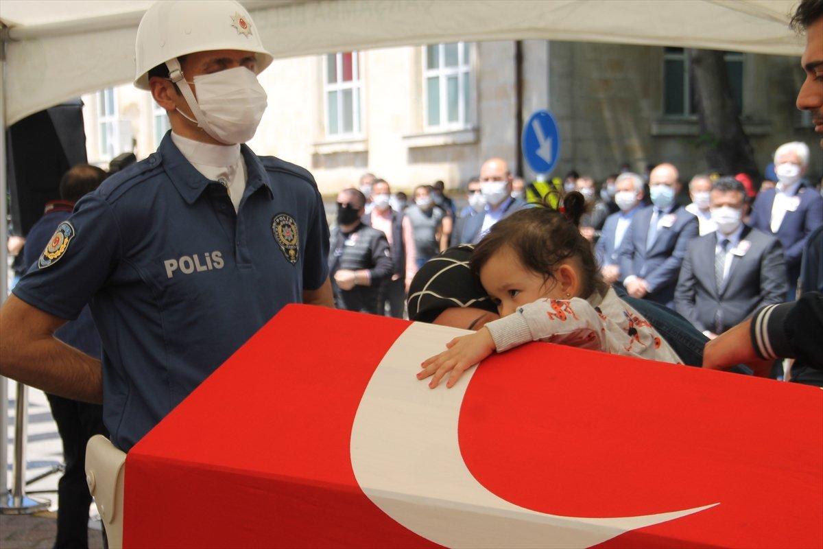 Şehit polis memuru Samsun'da son yolculuğuna uğurlandı