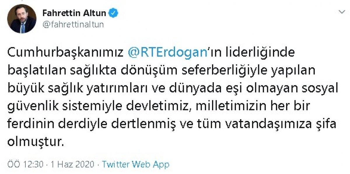 Fahrettin Altun: 1 Haziran ile yeni bir sürece giriyoruz